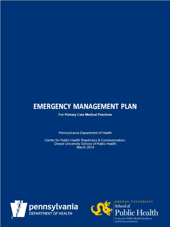 Emergency Management Plan for Primary Care Medical Practices